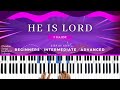He is Lord - Keyboard Tutorial (F major) // Beginner to Advanced