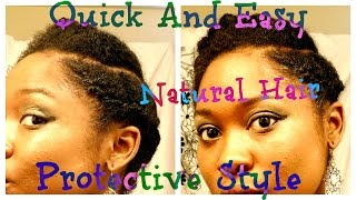How To Twisted Updo For 4a Short Natural Hair