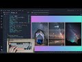 ASMR Programming - CSS Animated Card Hover Effect with source code - No Talking