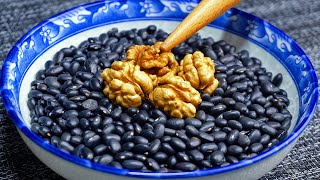 Black beans and walnuts are \