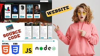 How To Make A Website Using HTML CSS JavaScript & Node Js with Source Code | Node Js Project Code