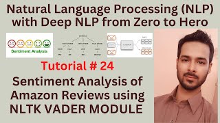 Tutorial 24: Sentiment Analysis of Amazon Reviews using NLTK VADER MODULE PYTHON with [SOURCE CODE]