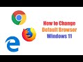 Set Chrome as Default Browser Windows 11 | How to Change Default Browser Windows 11