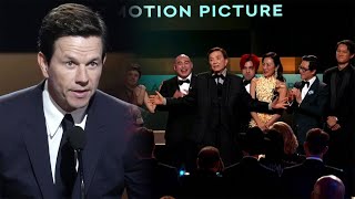 Criticism over Mark Wahlberg giving award to mostly Asian cast | SAG Awards