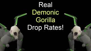 Demonic Gorilla Confirmed Drop Rates | Old School Runescape