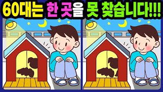 【다른그림찾기/치매예방】60대는 한 곳을 못 찾습니다!【틀린그림찾기/두뇌운동/숨은그림찾기/Find the Difference/치매예방퀴즈】841