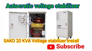 SAKO 20 KVA voltage stabilizer install