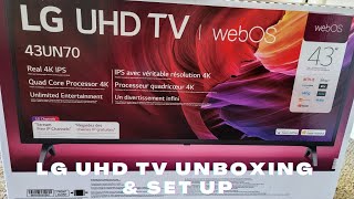 LG UHD TV UNBOXING \u0026 SET UP