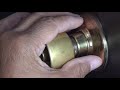 remove doorknob lock with no screws showing