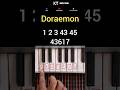 Doraemon - Piano Tutorial , Piano Notes #doreamon #pianotutorial #shorts