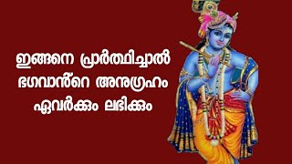 ഇങ്ങനെ പ്രാർത്ഥിച്ചാൽ ഭഗവാൻ്റെ അനുഗ്രഹം ഏവർക്കും ലഭിക്കും