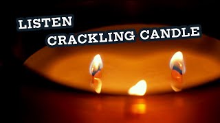 Candle Woodwick White Noise Sound | 4K