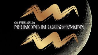 Neumond im Wassermann ♒️ (09. Februar 2024) #astrologie #neumond #wassermann