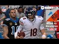 Madden 24 Bears vs Lions Week 13 Sim 2024-2025 Full 15 Minute Quarters (Madden 25 Roster) Game Play