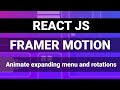 ReactJS Framer Motion Animation Tutorial (2020)