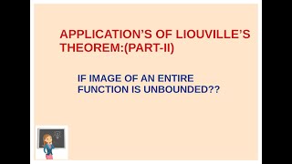 APPLICATION'S OF LIOUVILLE'S THEOREM (CSIR-NET/JRF)