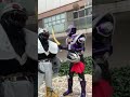 仮面ライダー永遠にいつも君達のそばに居る！🐍💜仮面ライダー1号（本郷猛）仮面ライダー王蛇（浅倉威）正義と悪の2人のタケシ！？ ミラーモンスターのドカユキン！？