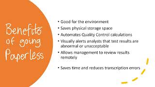 LIMS Implementation and Going Paperless-TOWN OF CARY
