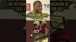 New FSU DL Coach Terrance Knighton on return of Darrell Jackson Jr. #FSUFootball #FSU #FloridaState