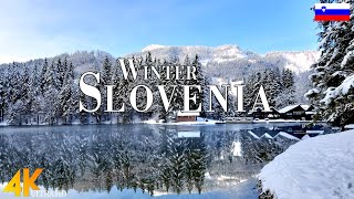 Winter Slovenia 4K Ultra HD • Enchanting Winter Slovenia, Scenic Relaxation Film with Calming Music.