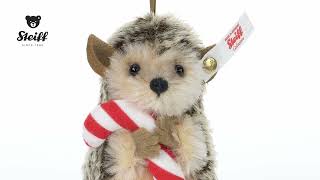 Steiff's Hedgehog Ornament with Candy Cane