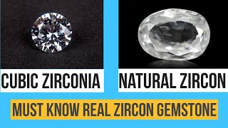 Know Different Cubic Zirconia Vs Natural Zircon (Sukra)Gemstone | HTPGEMSTONES |