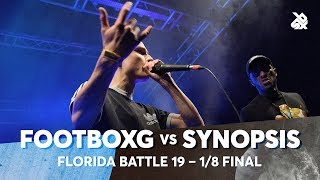 FOOTBOXG vs SYNOPSYS | Florida Beatbox Battle 2019 | 1/8 Final