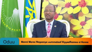 Manni Maree Nageenya uummataaf Xiyyeeffannoo ni Kenna