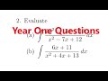 [[Year One 問數]]Advance Maths Q20241122|| q1|| Integration|| Partial Fraction|| HKDSE M2|| HKAL Pure