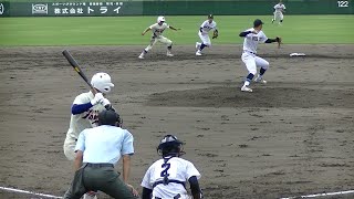 【高校野球】走者のリードが大きいの見て決めたフェイント・サインプレー‼2023夏兵庫大会2回戦【星陵高校】