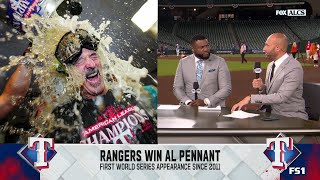 ALCS Game 7 Reaction: Rangers' EPIC locker room celebration after defeating Astros | MLB on FOX