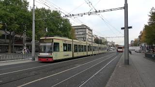 RNV Düwag 8MGT/ET8N 1042 100 Jahre Rhein-Haardtbahn reclametram | tram- bushalte Mannheim Hbf