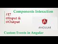 Angular 9 Tutorial - 17 - angular component input and output properties | Component interaction