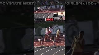 Thrilling Finish! Girls 4x100m Relay at the 2024 CIF State Track \u0026 Field Meet