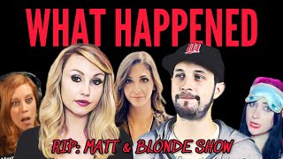 Blonde \u0026 Matt Christiansen ARE OVER! What Happened? Blonde Explains to Chrissie Mayr \u0026 SimpCast