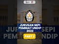 JURUSAN SEPI PEMINAT UNIVERSITAS DIPONEGORO PART 2 #shorts #short