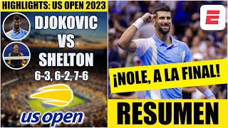 Novak Djokovic vs Ben Shelton | RESUMEN HIGHLIGHTS | Semifinales | US Open 2023
