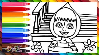 Dessiner Et Colorier Masha De Masha Et Michka 👧🏼🐻 Dessins Pour Enfants