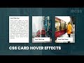 CSS Card Hover Effects | Html CSS