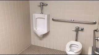 Bathroom tour: 1980s Eljer toilet and Urinal at a Belk store