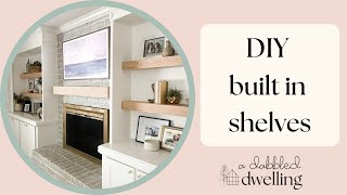 DIY Made Easy: Building Stunning Oak Shelves for Built-Ins for my Living Room