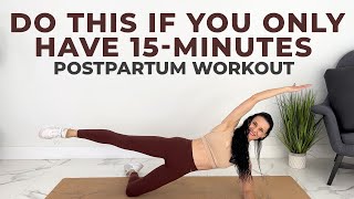 15-Min KILLER Postpartum Workout 🔥 (Short & EFFECTIVE!)