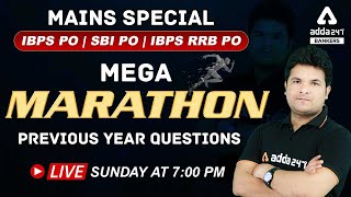 Sunday Special Maths Marathon | IBPS PO | SBI PO | IBPS RRB PO Mains | Previous Year Questions