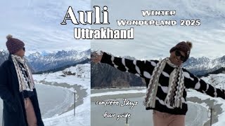 Auli Uttarakhand vlog 🥶| Mini Switzerland of India | Auli travel in January 2025 | Auli budget trip.