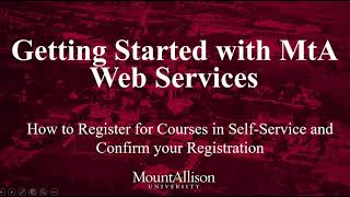 How to Register for Courses and Confirm your Registration in Self-Service