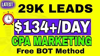 CPA Marketing 2023 ($134+ 29k Lead) | CPA Marketing Free Traffic Method 2022 (cpagrip)