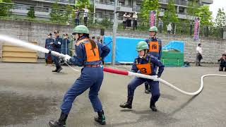 第２分団　操法審査　令和６年度臨港消防団ポンプ操法大会