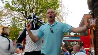 Bolton Wanderers fans singing The Wanderer Wembley 2011