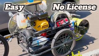 How to Build a Pressure Washing Bike Trailer From Scratch (NO DRIVERS LICENSE SETUP)