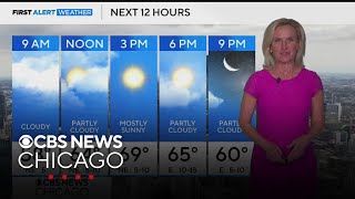 Party cloudy skies on Saturday in Chicago